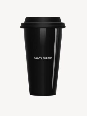 NWT Saint Laurent Black Travel Cup | COFFEE MUG IN CERAMIC